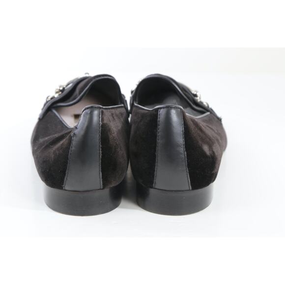 Man\'s Donald Pliner Shawn Black Velvet Skull-Bit Loafers Dress Shoes Size 8.5 D main image 6